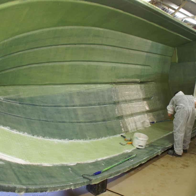 Orkney 25 Hull layup